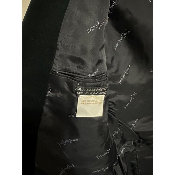 90s Yves Saint Laurent Velvet Blazer Jacket Size Small - Picture 6 of 7